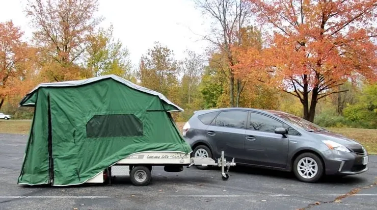 Excel tent trailers and a small car Excel tent trailers and a small car