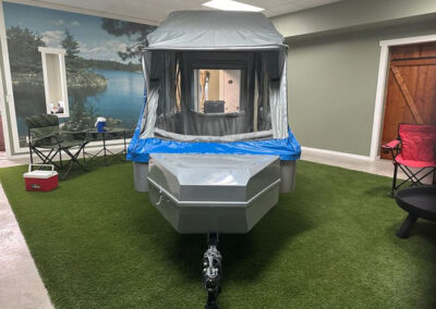 Excel II blue and silver in show room