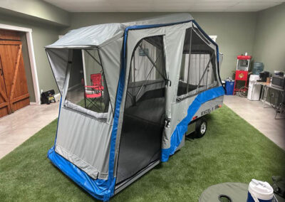 Excel II blue and silver in show room