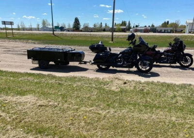 Excel-II-tent-trailer-black-box-and-pod-towed-by-motorcycle