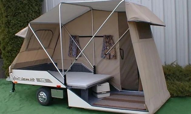 Excel tent trailer cutaway image Excel tent trailer cutaway image